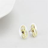 Flash Gold Brass Earrings with No Stone