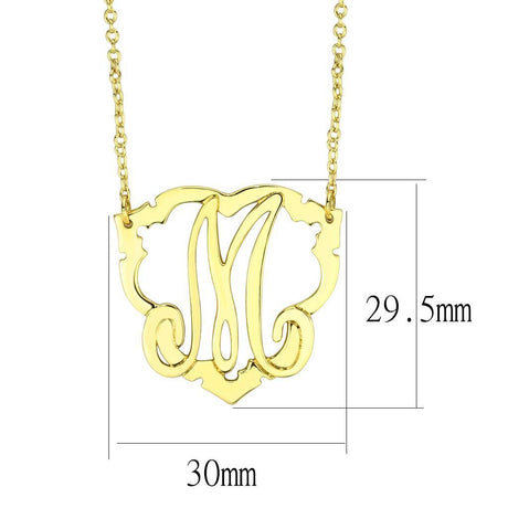 Flash Gold Brass Necklace with No Stone