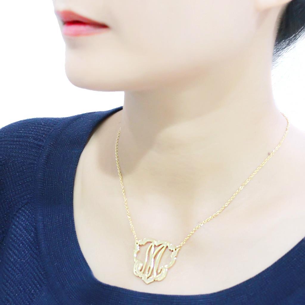 Flash Gold Brass Necklace with No Stone