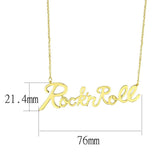 Flash Gold Brass Necklace with No Stone