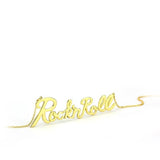 Flash Gold Brass Necklace with No Stone