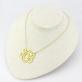 Rhodium Brass Necklace with No Stone