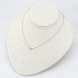 Rhodium Brass Necklace with Top Grade Crystal  in Clear