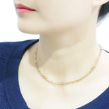 LO4696 Flash Gold Brass Necklace with No Stone in No Stone