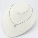IP rhodium (PVD) Brass Chain Pendant with No Stone