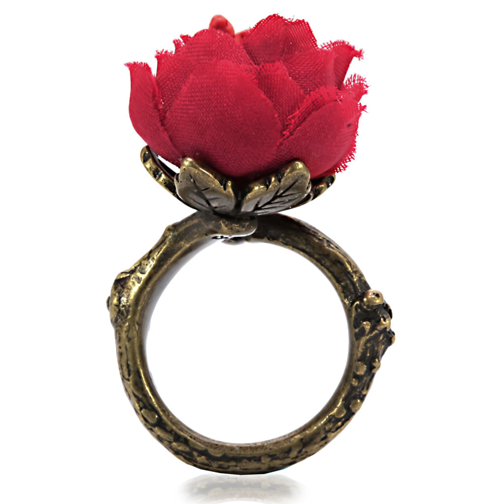 Antique Tone Brass Ring with Assorted in MultiColor