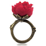 Antique Tone Brass Ring with Assorted in MultiColor