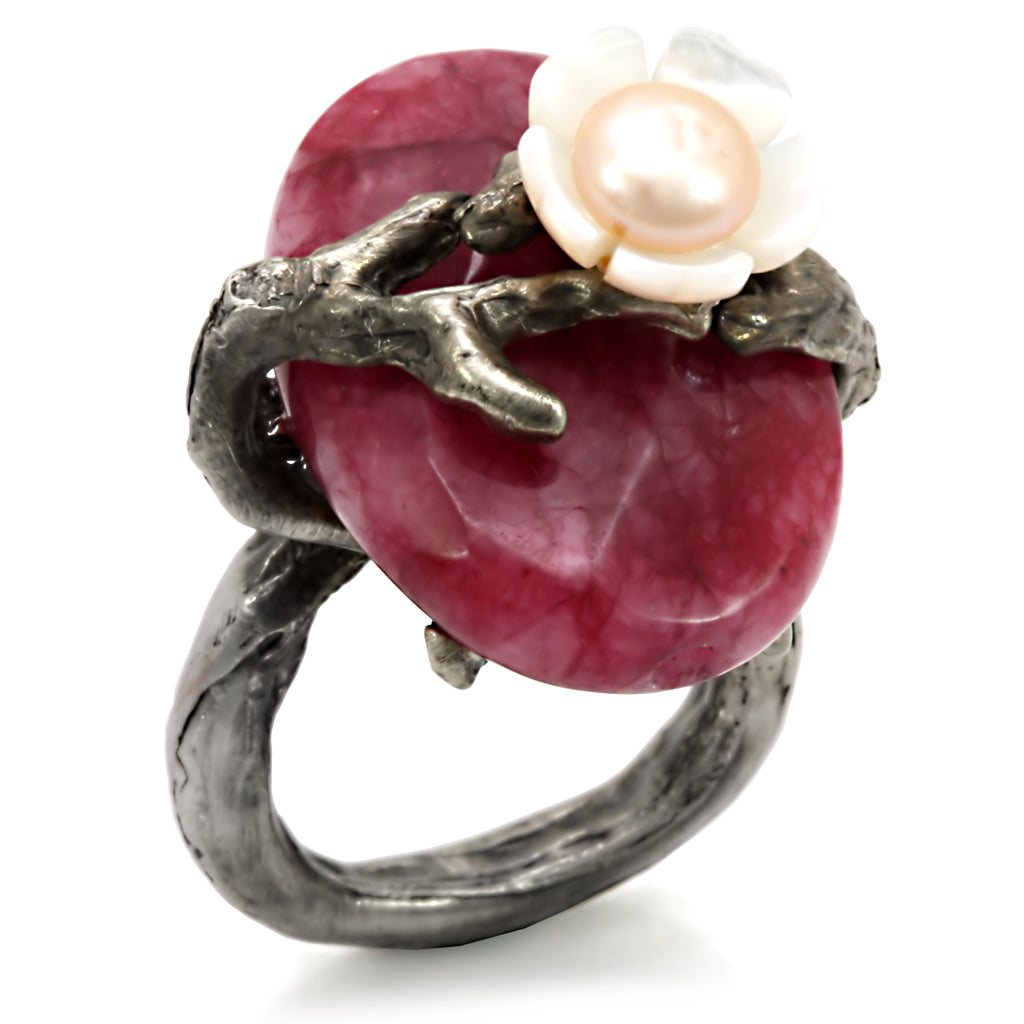 Antique Tone Brass Ring with Assorted in MultiColor