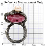 Antique Tone Brass Ring with Assorted in MultiColor