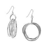 Rhodium Brass Earring with NoStone in No Stone