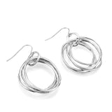 Rhodium Brass Earring with NoStone in No Stone