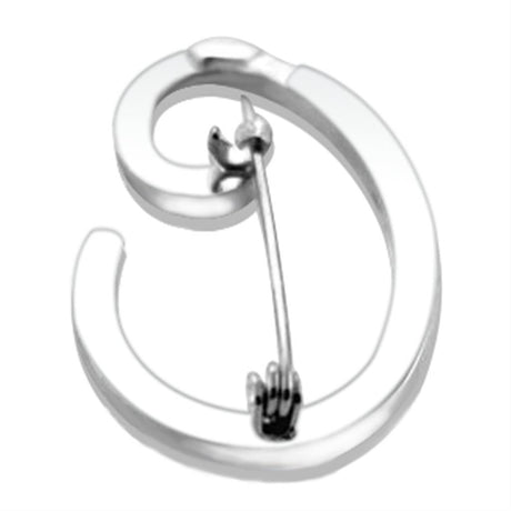 Rhodium Brass Brooches with Top Grade Crystal  in Clear