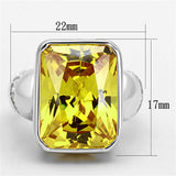 Silver 925 Sterling Silver Ring with AAA Grade CZ  in Topaz