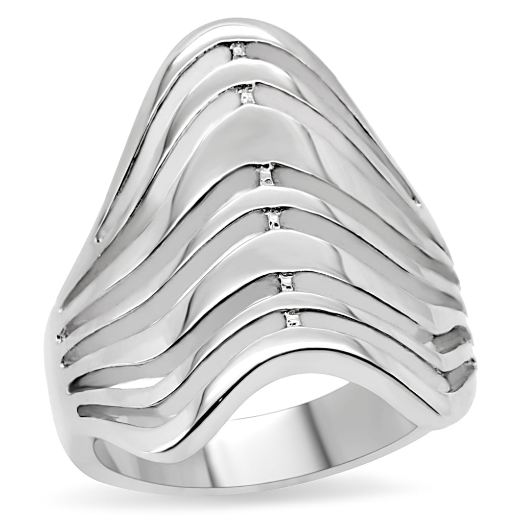 High polished (no plating) Stainless Steel Ring with No Stone