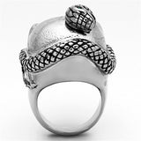 High polished (no plating) Stainless Steel Ring with Top Grade Crystal  in Multi Color