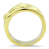 IP Gold(Ion Plating) Stainless Steel Ring with No Stone