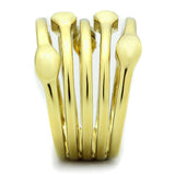 IP Gold(Ion Plating) Stainless Steel Ring with No Stone