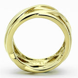 IP Gold(Ion Plating) Stainless Steel Ring with No Stone