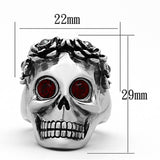 High polished (no plating) Stainless Steel Ring with Top Grade Crystal  in Siam