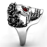 High polished (no plating) Stainless Steel Ring with Top Grade Crystal  in Siam