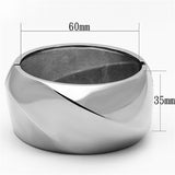High polished (no plating) Stainless Steel Bangle with No Stone