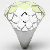 High polished (no plating) Stainless Steel Ring with Epoxy  in Multi Color