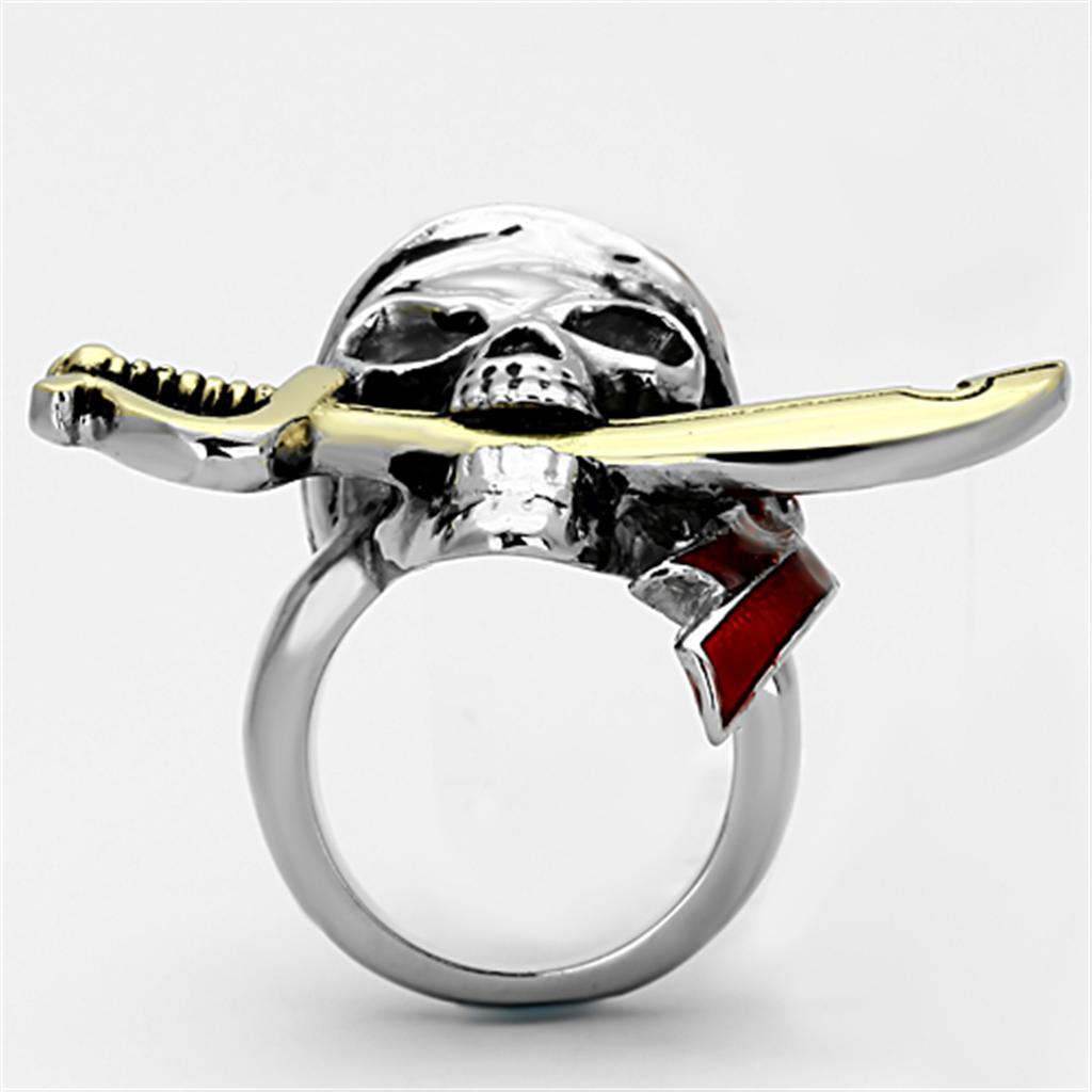 Two-Tone IP Gold (Ion Plating) Stainless Steel Ring with Epoxy  in Siam