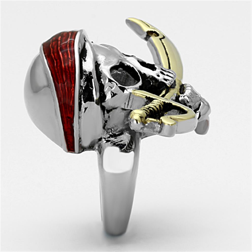 Two-Tone IP Gold (Ion Plating) Stainless Steel Ring with Epoxy  in Siam