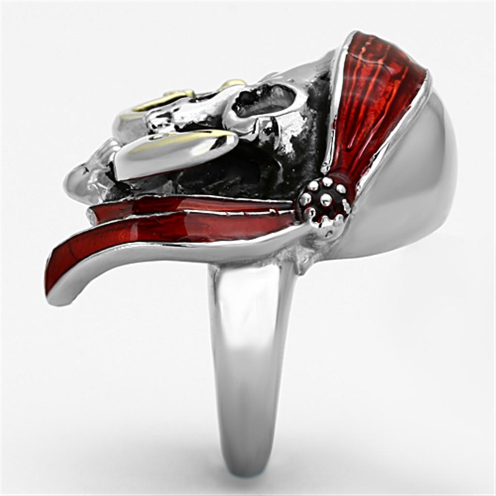 Two-Tone IP Gold (Ion Plating) Stainless Steel Ring with Epoxy  in Siam