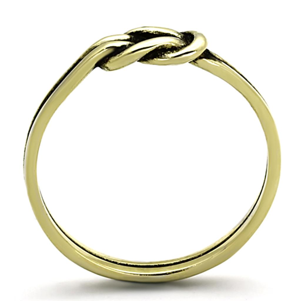 IP Gold(Ion Plating) Stainless Steel Ring with No Stone