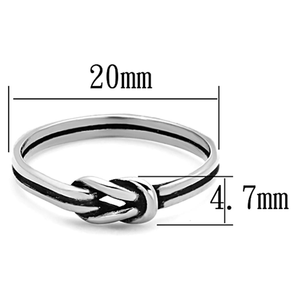High polished (no plating) Stainless Steel Ring with No Stone