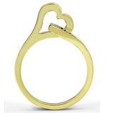 IP Gold(Ion Plating) Stainless Steel Ring with No Stone