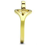 IP Gold(Ion Plating) Stainless Steel Ring with No Stone