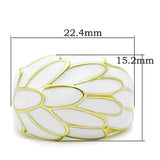 IP Gold(Ion Plating) Stainless Steel Ring with No Stone