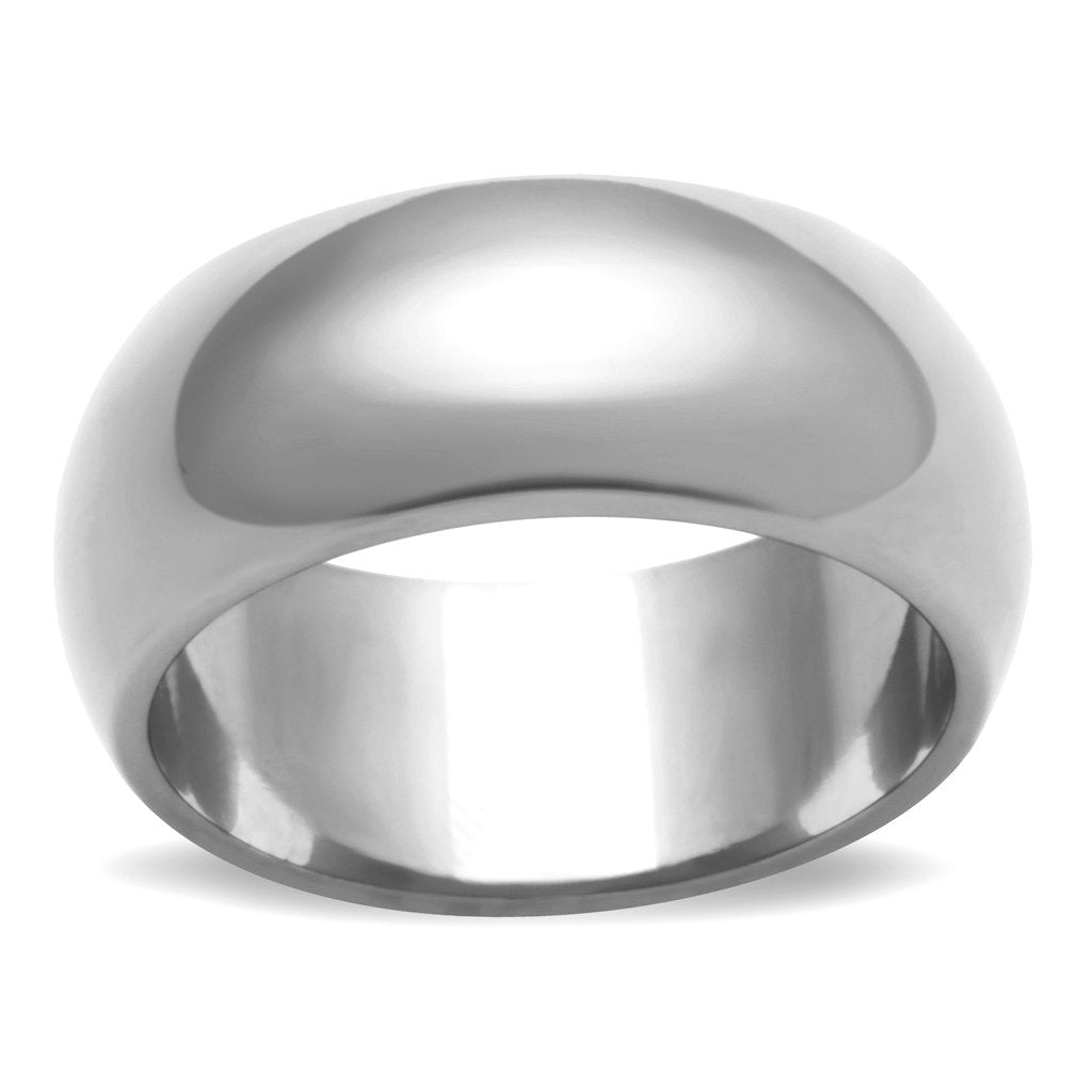 High Polished Stainless Steel Wide Band Ring