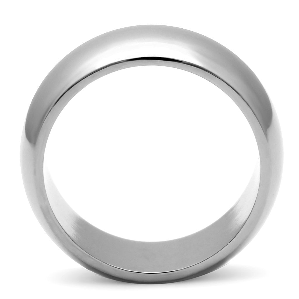 High Polished Stainless Steel Wide Band Ring