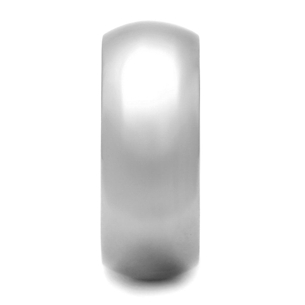 High Polished Stainless Steel Wide Band Ring