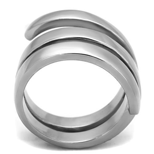 High polished (no plating) Stainless Steel Ring with No Stone