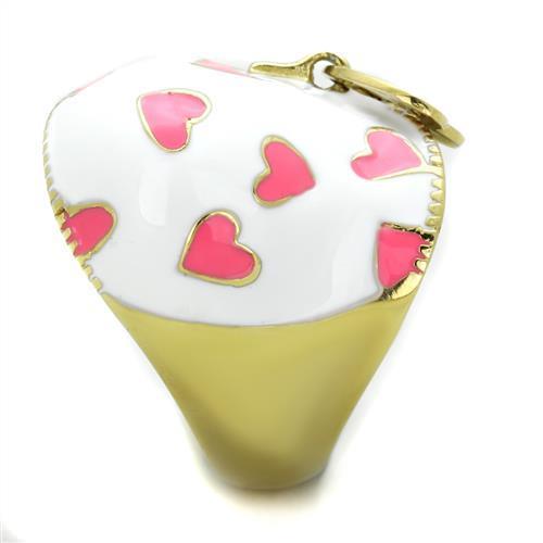 IP Gold(Ion Plating) Stainless Steel Ring with Epoxy  in Multi Color