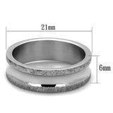 High polished (no plating) Stainless Steel Ring with No Stone