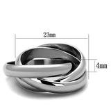 High polished (no plating) Stainless Steel Ring with No Stone