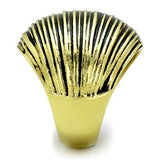 IP Gold(Ion Plating) Stainless Steel Ring with Epoxy  in Jet