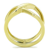 IP Gold(Ion Plating) Stainless Steel Ring with No Stone