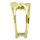 IP Gold(Ion Plating) Stainless Steel Ring with No Stone
