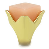 IP Gold(Ion Plating) Stainless Steel Ring with Synthetic Synthetic Stone in Light Rose