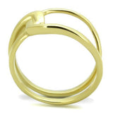 IP Gold(Ion Plating) Stainless Steel Ring with No Stone
