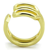 IP Gold(Ion Plating) Stainless Steel Ring with No Stone