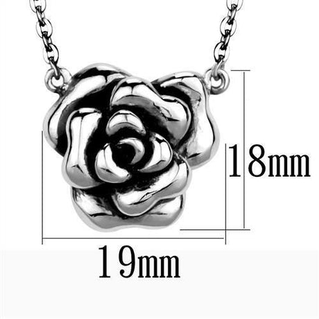 High polished (no plating) Stainless Steel Necklace with No Stone