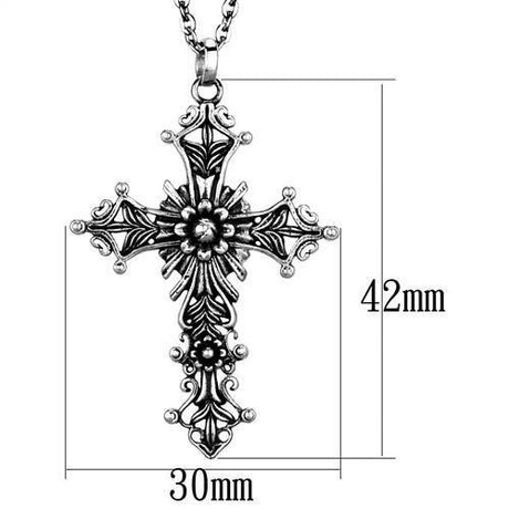 High polished (no plating) Stainless Steel Chain Pendant with No Stone