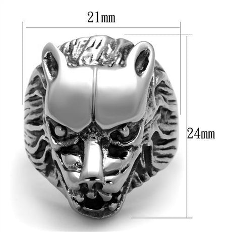 High polished (no plating) Stainless Steel Ring with No Stone